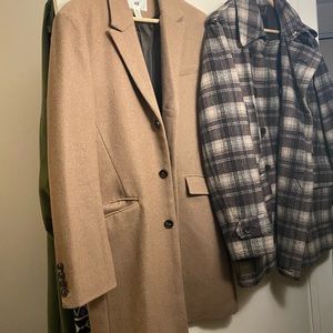 Men’s camel pea coat H&M